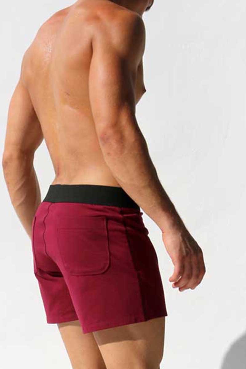 Rufskin Burgundy Daniel Loose Fit Stretch Lounge Shorts