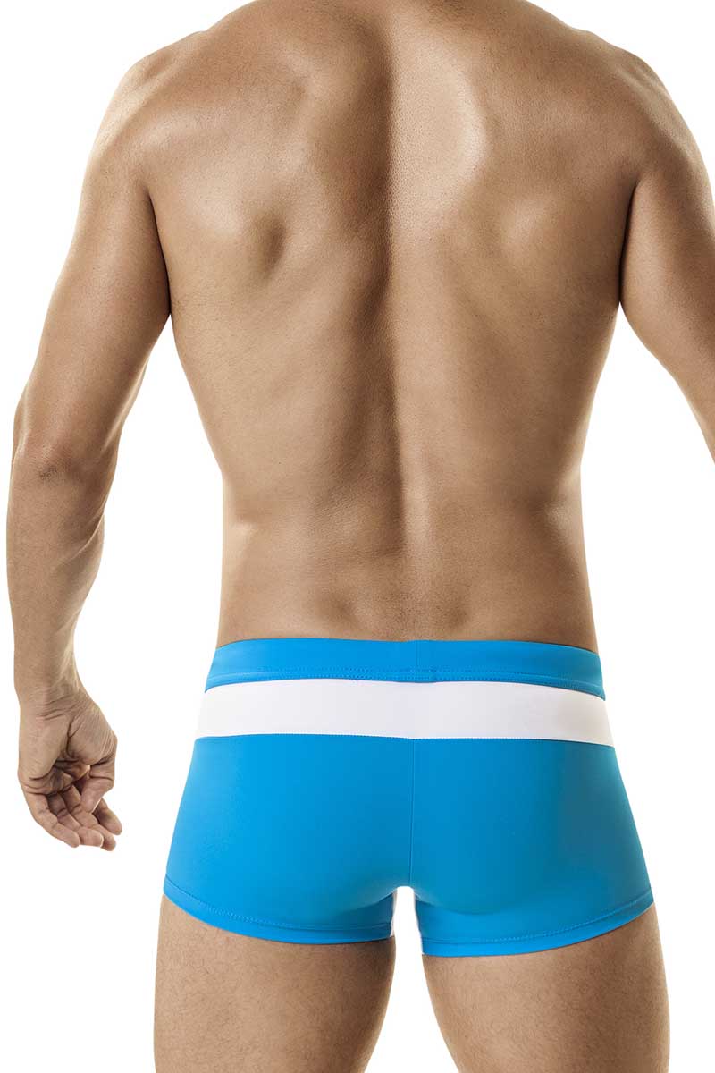 WildmanT Blue Striped Swim Square Cut Trunk