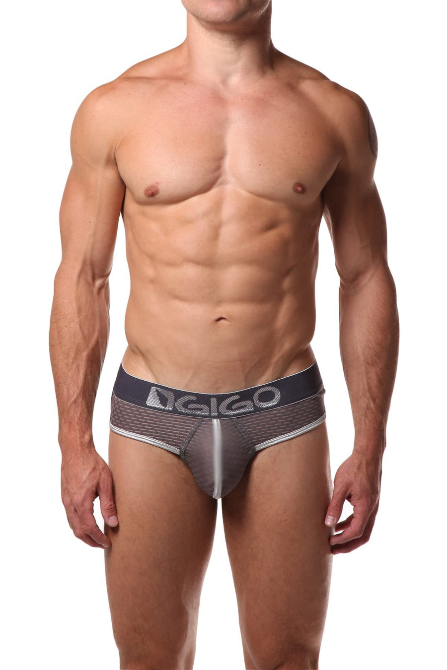 Gigo Grafic Grey Brief Thong