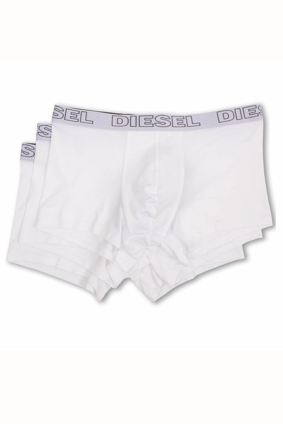 Diesel White Shawn Stretch-Cotton Essential Trunk 3-Pack
