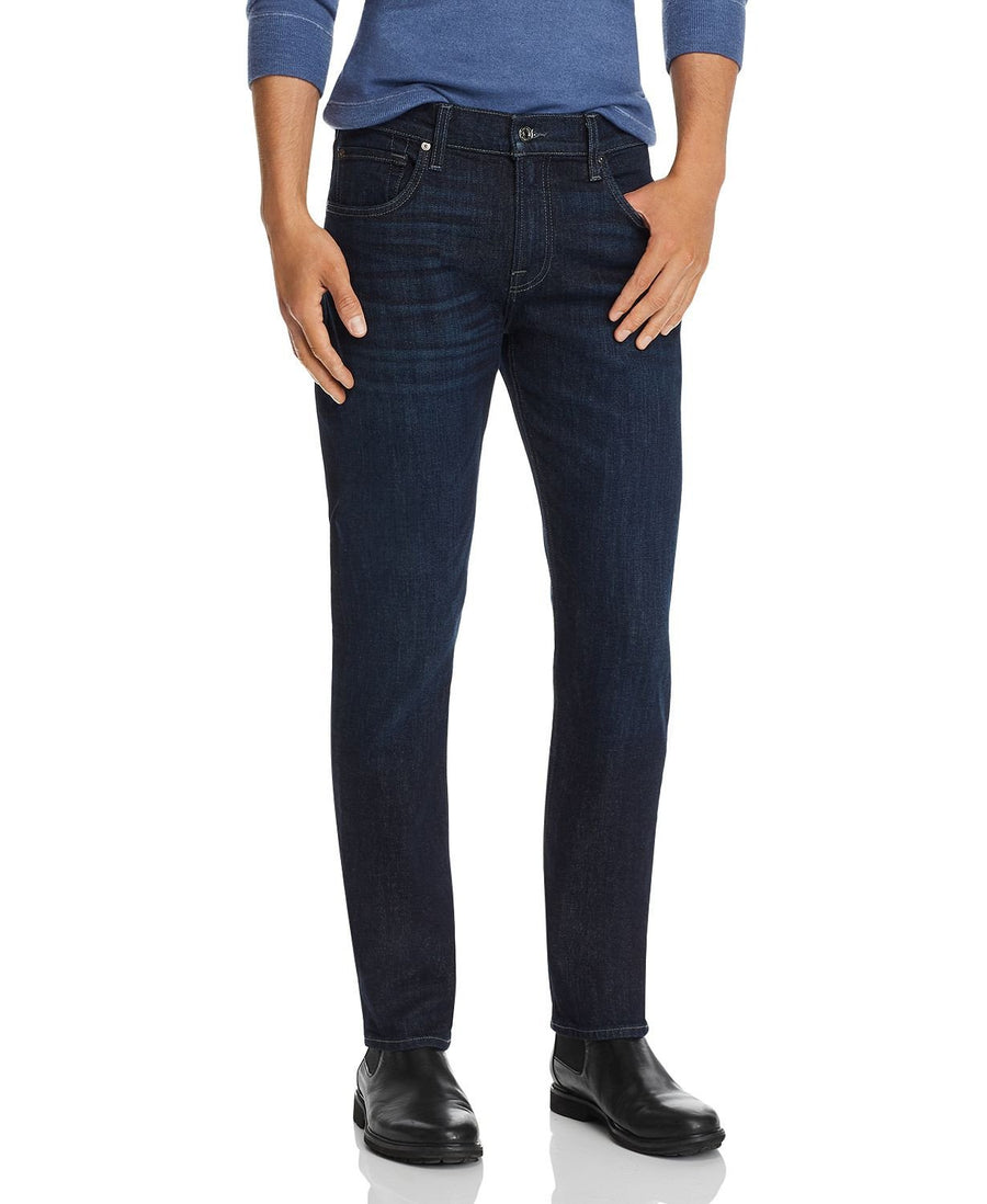 7 For All Mankind Straight Fit Jeans In Bloomington Navy