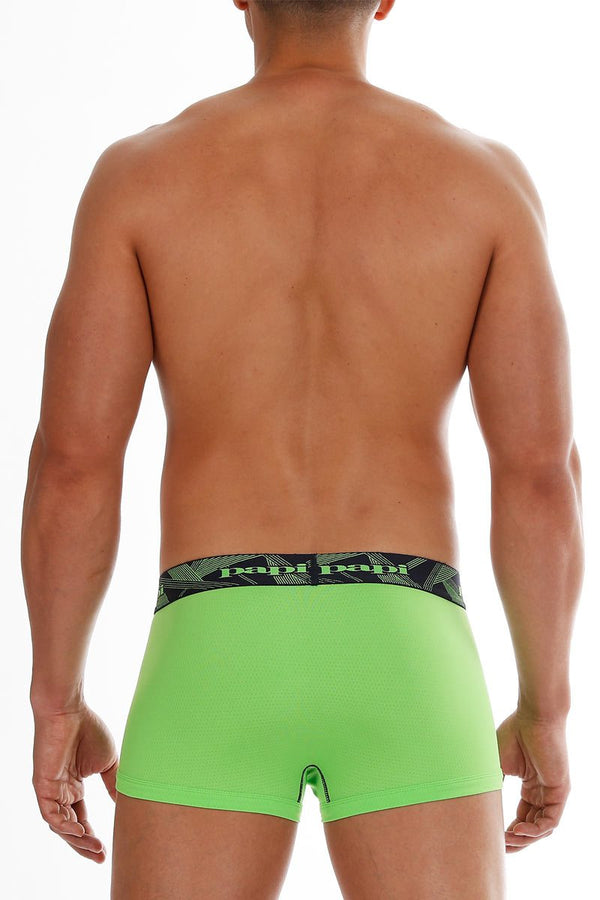 2-Pack Papi Lime Green & Navy Performance Mesh Brazilian Trunks