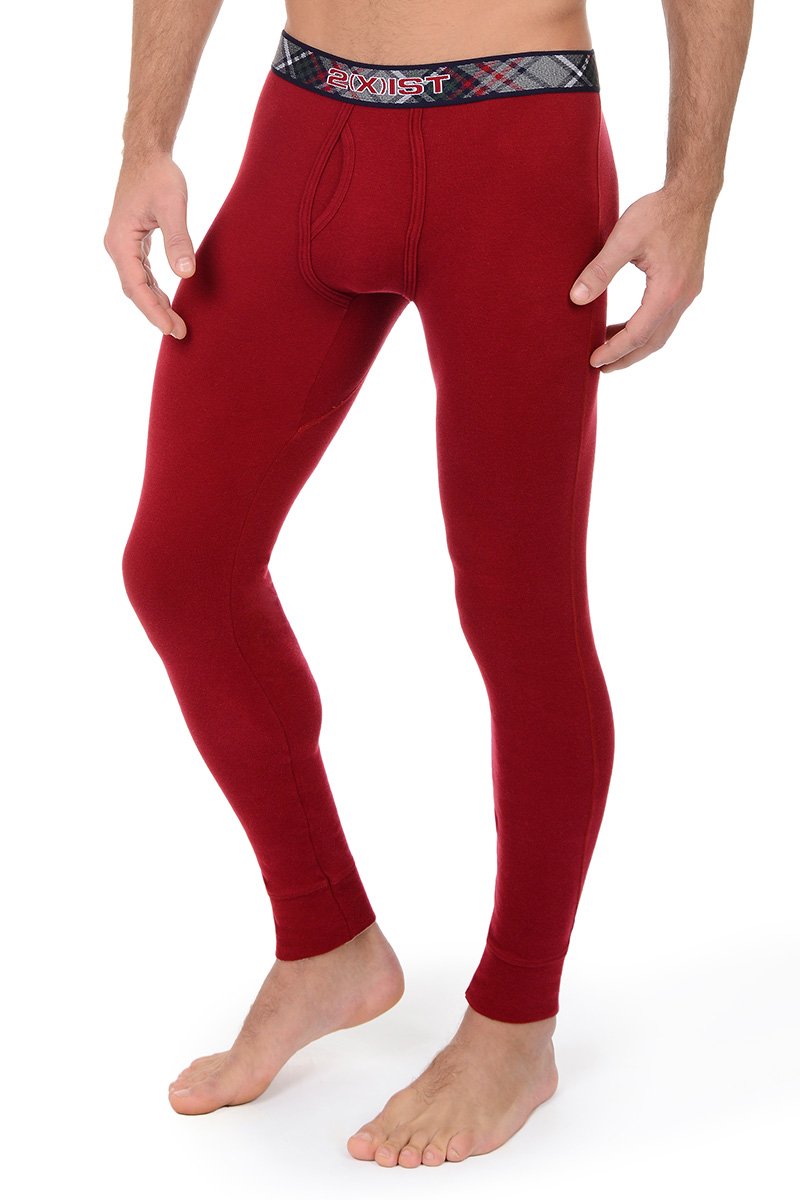 2(X)IST Cranberry Tartan Long Underwear