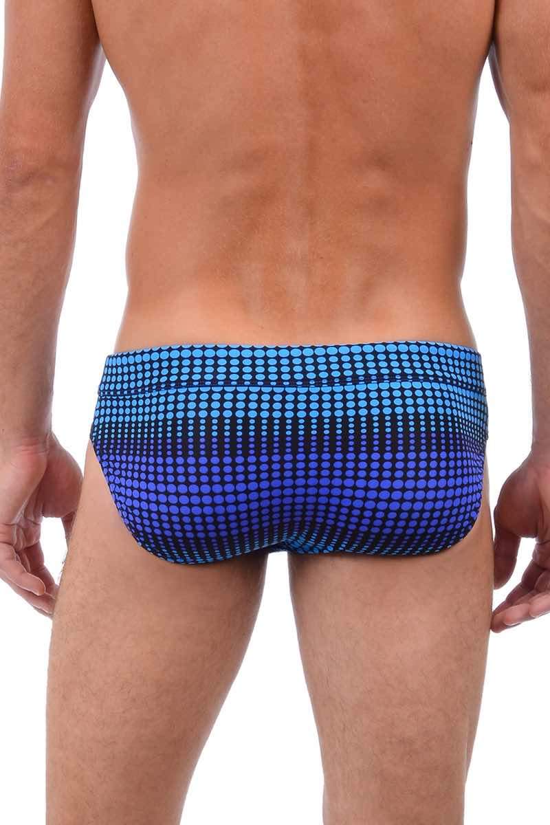 2(X)IST Dazzling Blue Stripe Dot Rio Swim Brief