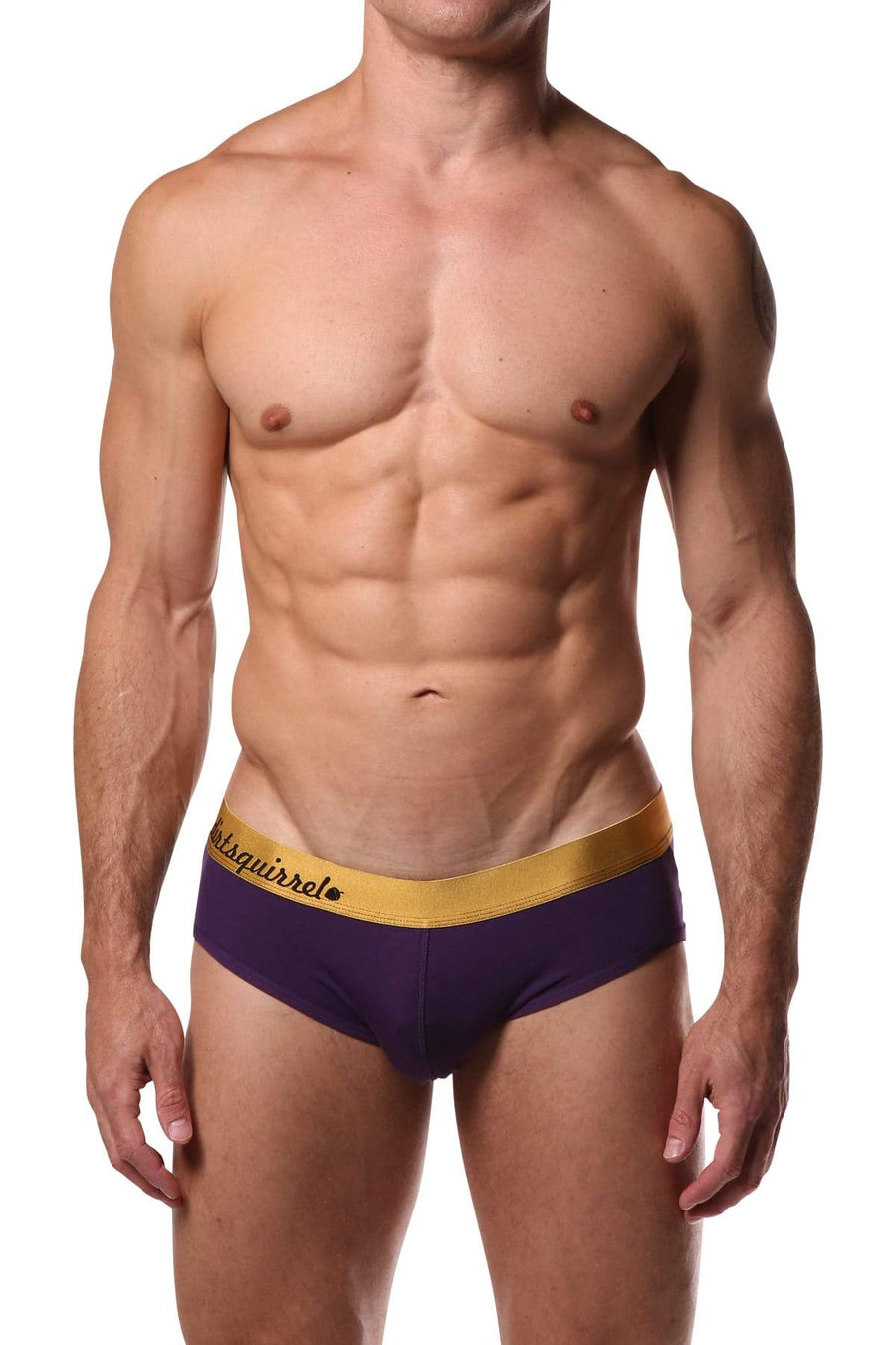 Dirt Squirrel Purple & Metallic Relaxed Brief