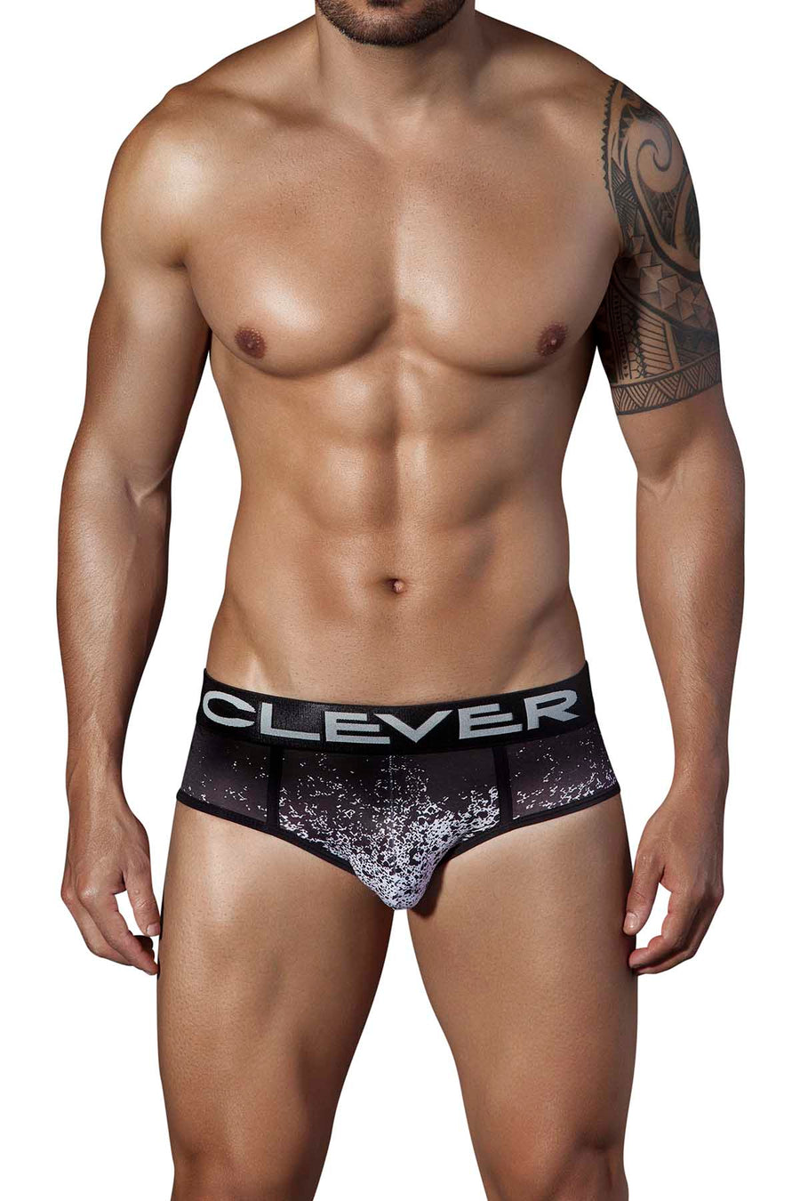 Clever Black Desintergration Piping Brief