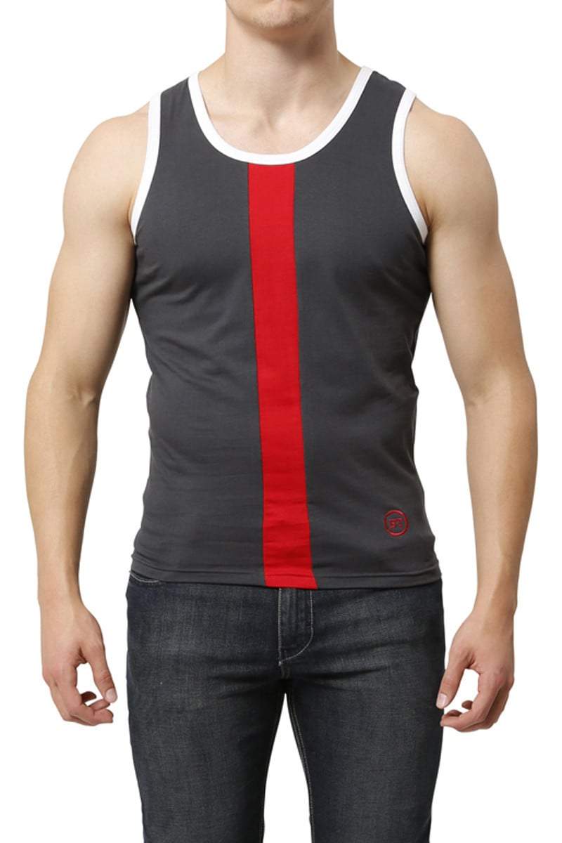 Body Tech Steel Grey Racetrack Tank
