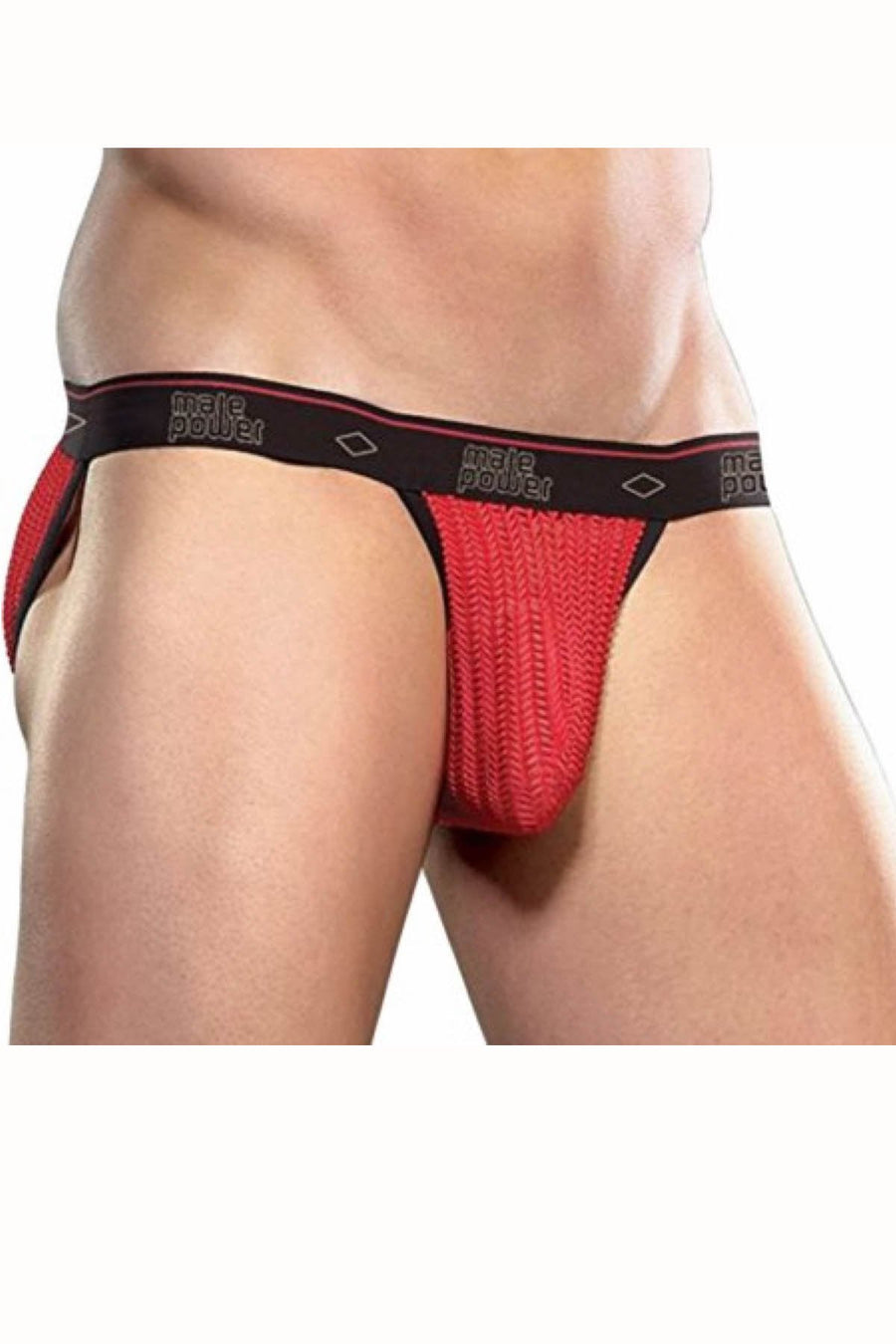 Male Power Red Herringbone Bikini