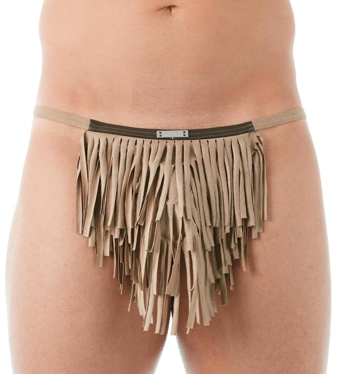 Gregg Homme Sand Wild West Faux Suede Thong