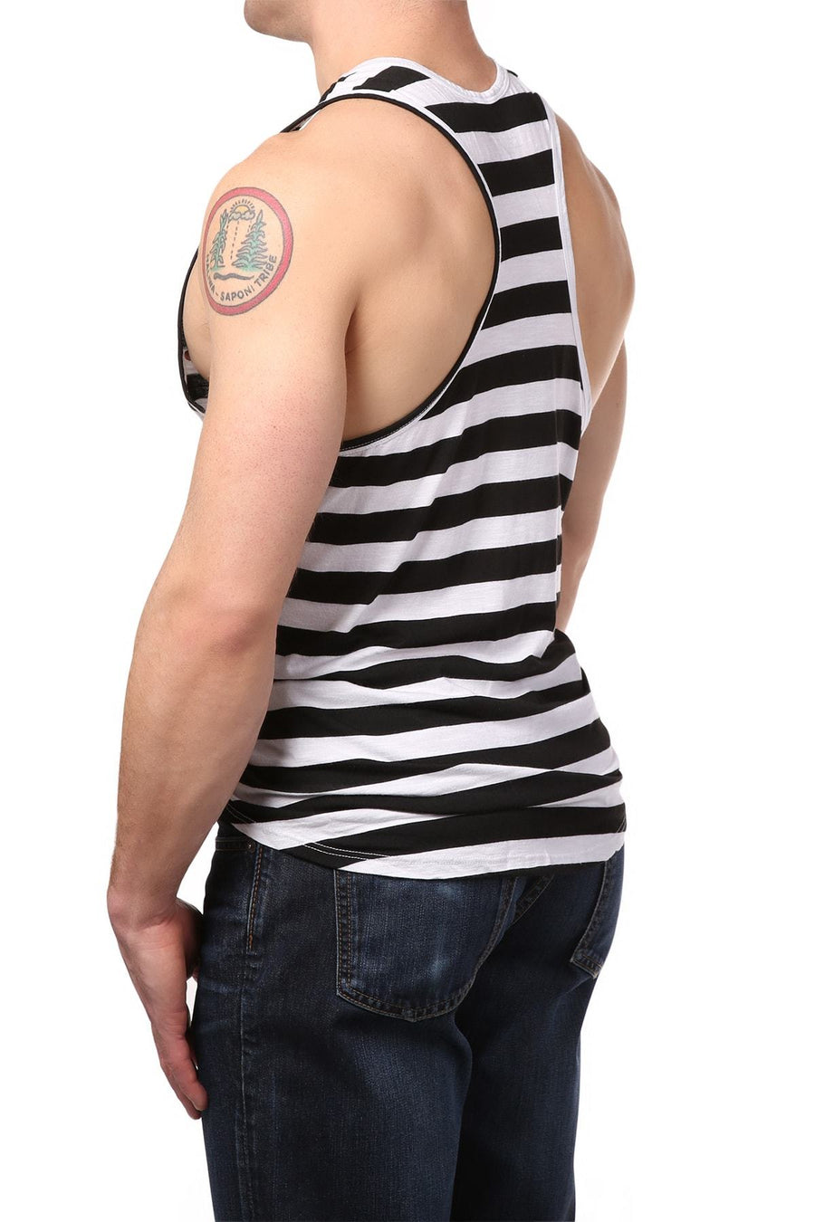 Y.M.L.A Black & White Tank Top