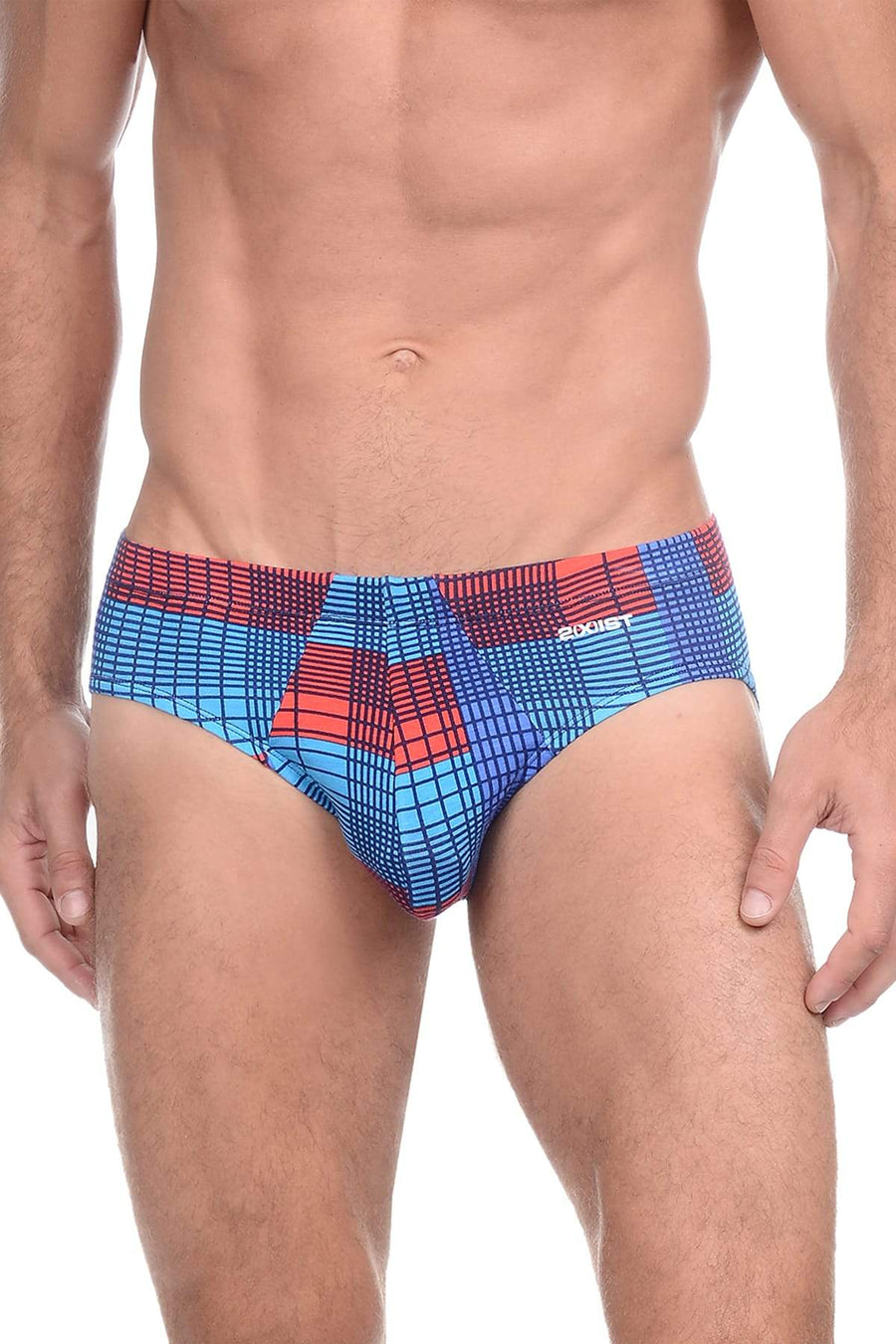 2(X)IST Plaid Blue Jewel Mod Modal Bikini
