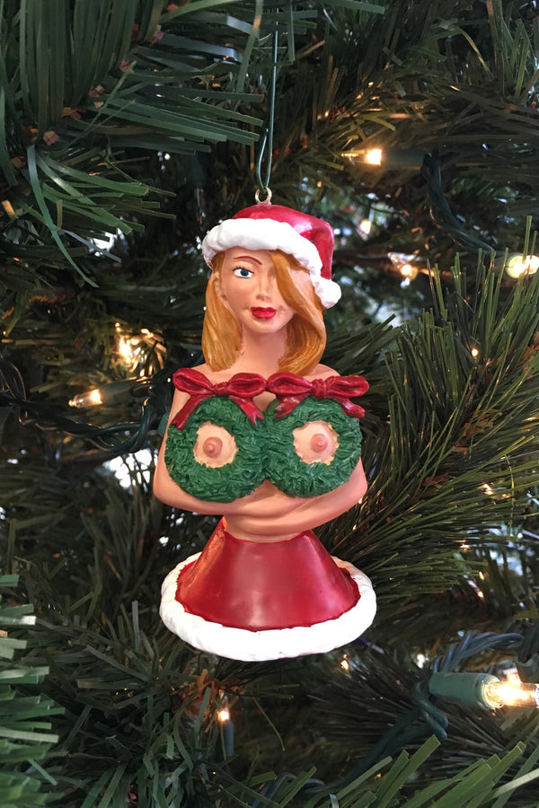 Rubies Costume Winter Wreaths Erotic Christmas Ornament