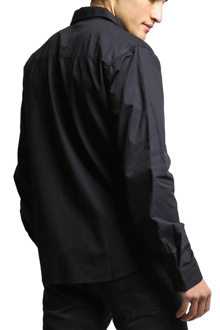00 Nothing Black Navajo Joe Button-Up