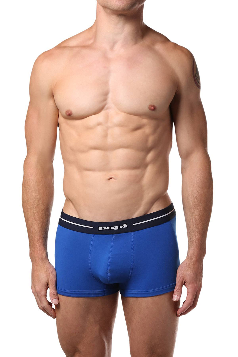 Papi Turquoise/Blue/Navy Nautical Brazilian Trunk 3-Pack