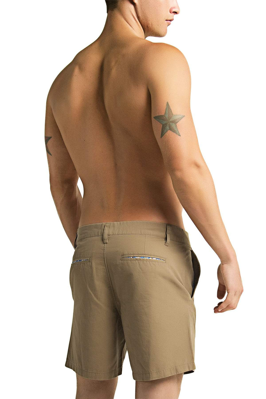 Trend Khaki Washed Chino Short