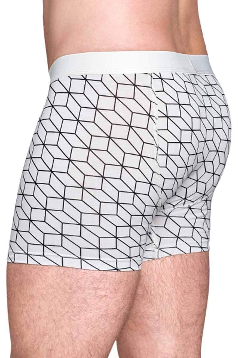 Happy Socks White Optic Boxer Brief