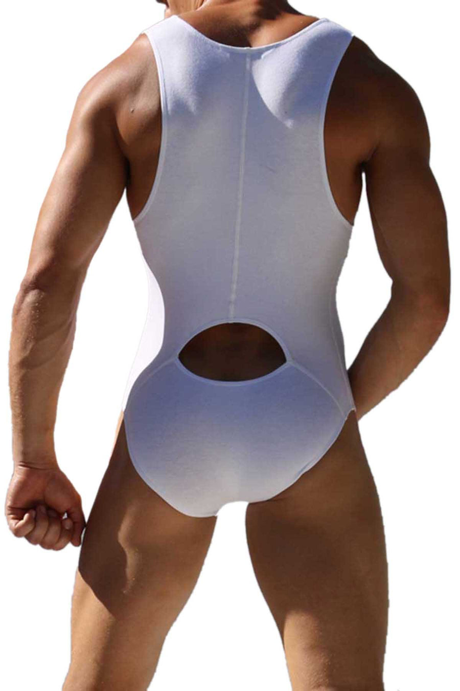 Rufskin White Ojai Cut-Out Spandex Bodysuit
