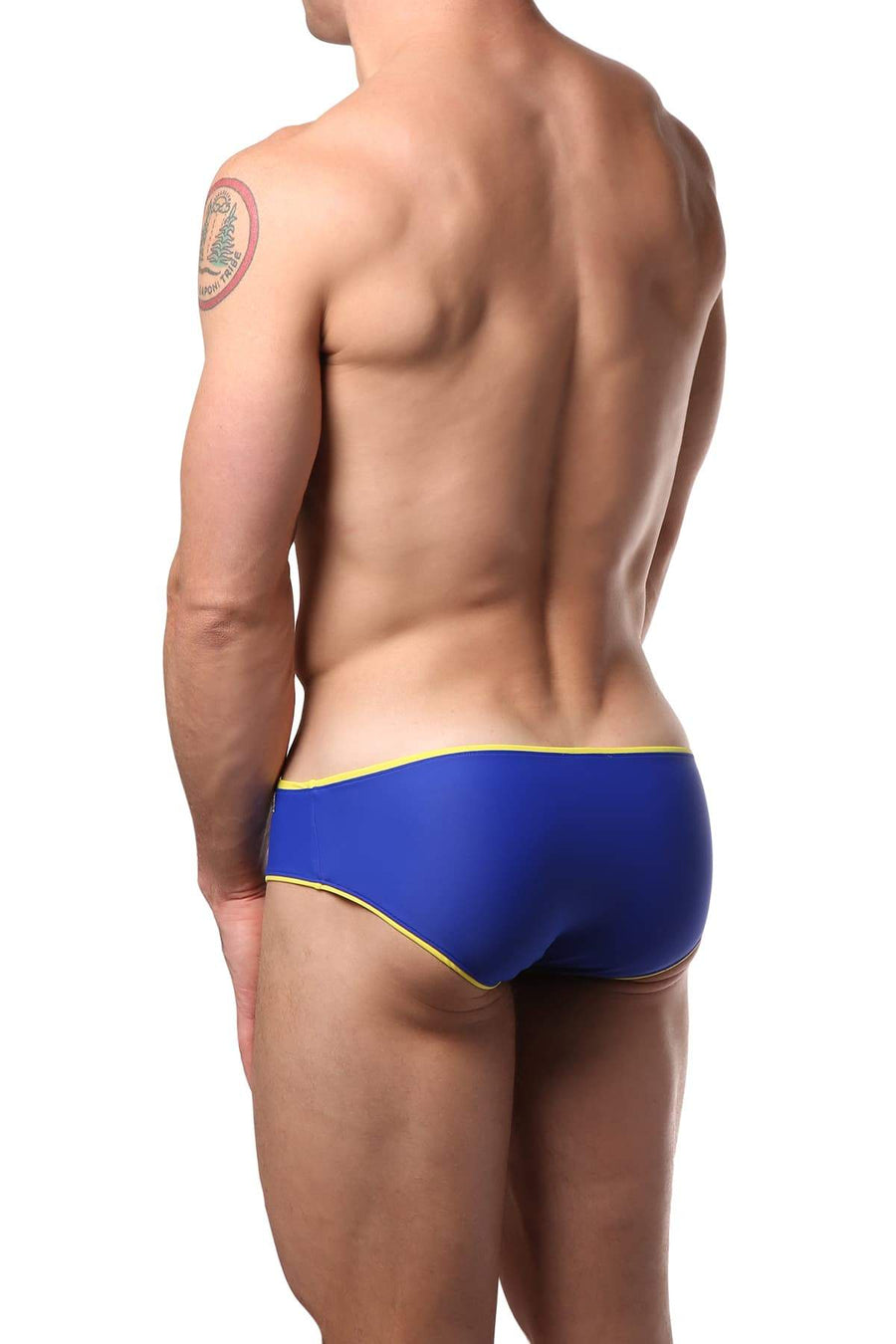 Modus Vivendi Yellow & Blue Reversible Swim Brief