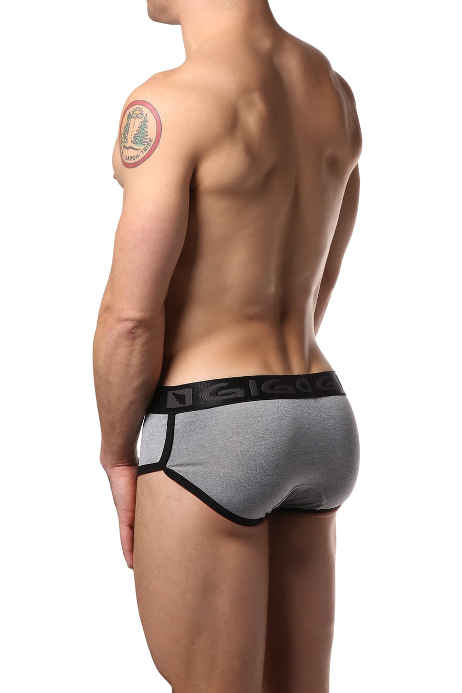 Gigo Grey Pattern Brief