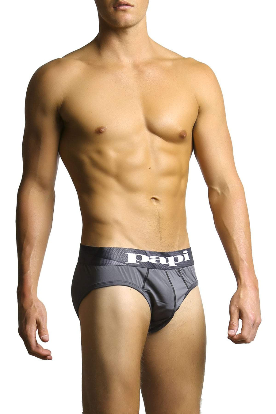 2-Pack Papi Black & Grey Microfusion Performance Brief