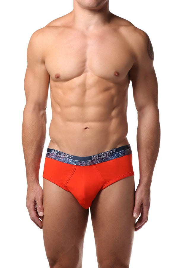 2(X)IST Orange Graphic Cotton Brief