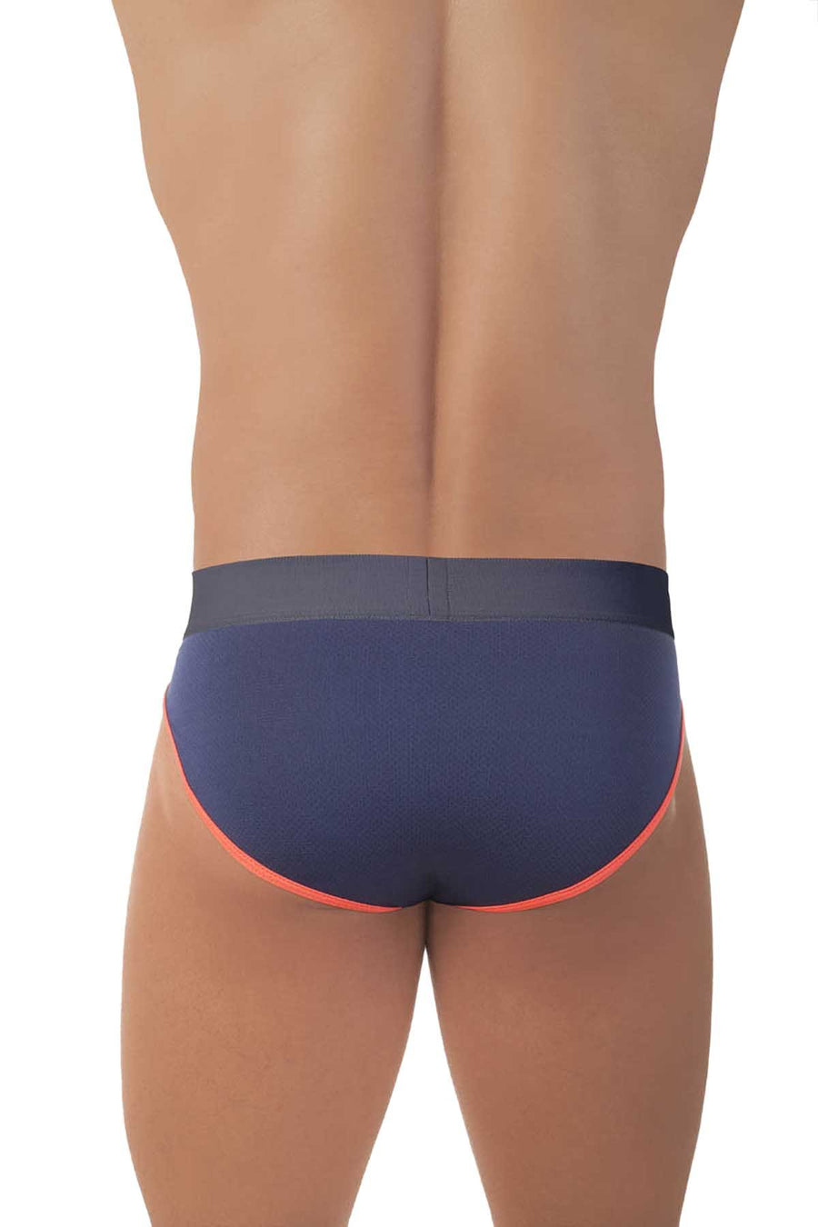 Mandies Navy/Neon Casino Brief