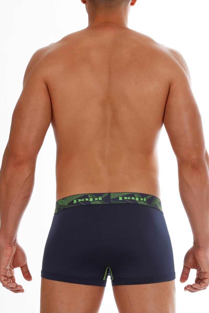 2-Pack Papi Lime Green & Navy Performance Mesh Brazilian Trunks