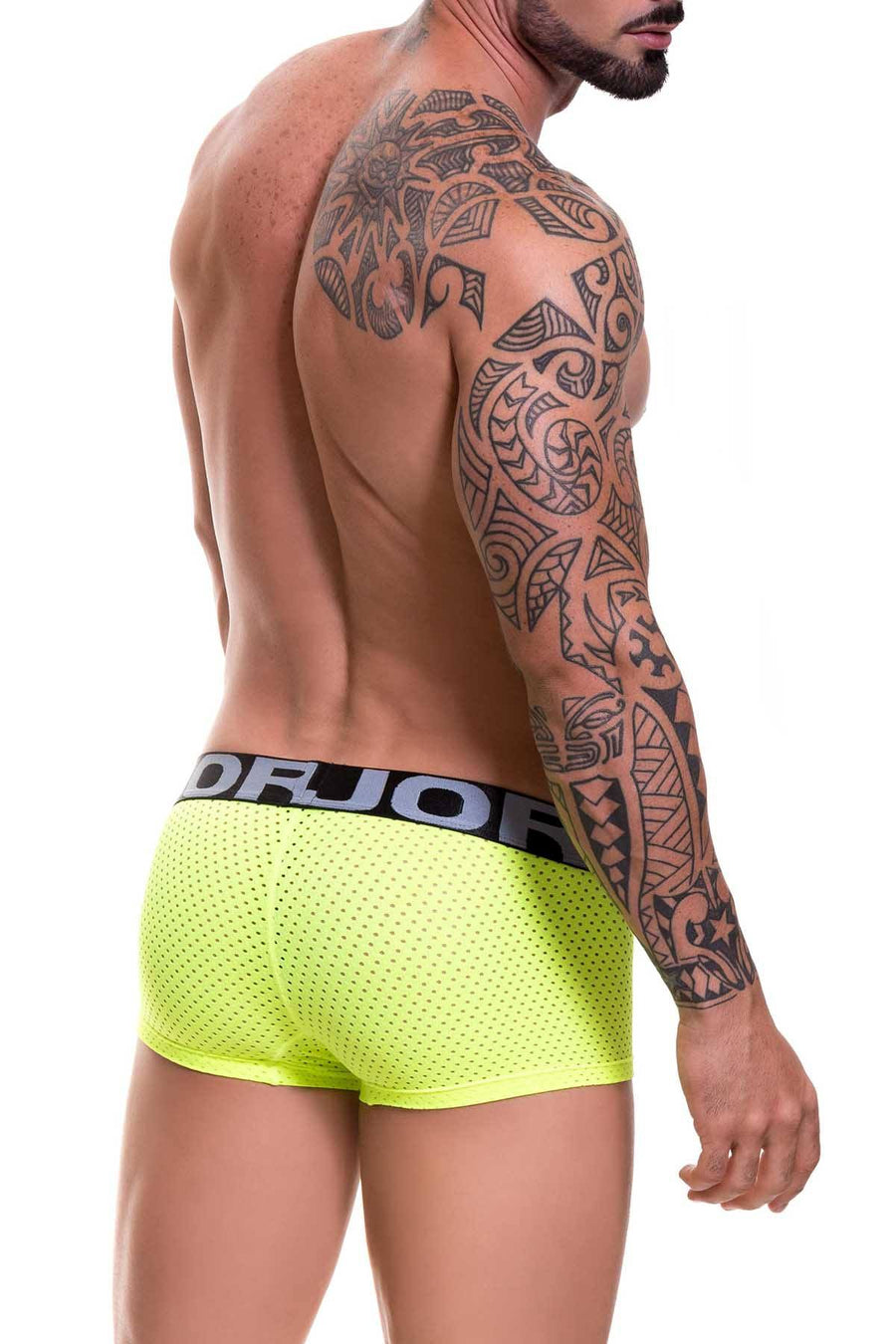 Jor Neon-Yellow/Black Cronos Boxer-Trunk