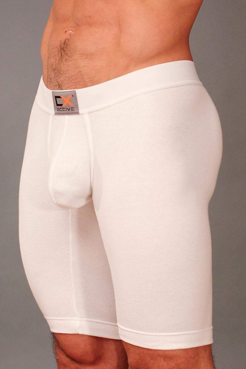 Cocksox Active White Long Boxer Brief