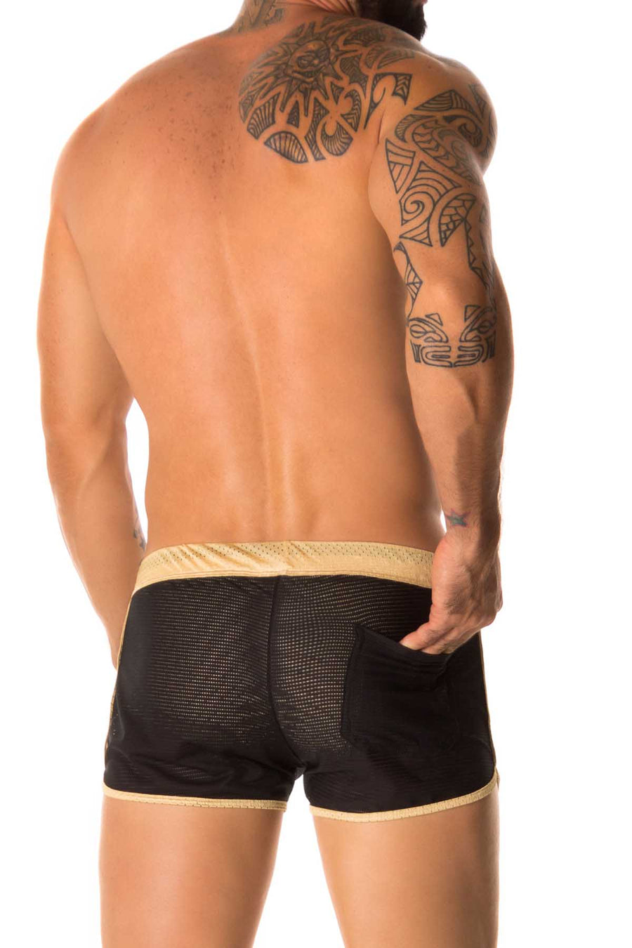 Jor Black & Gold Layer Shorts
