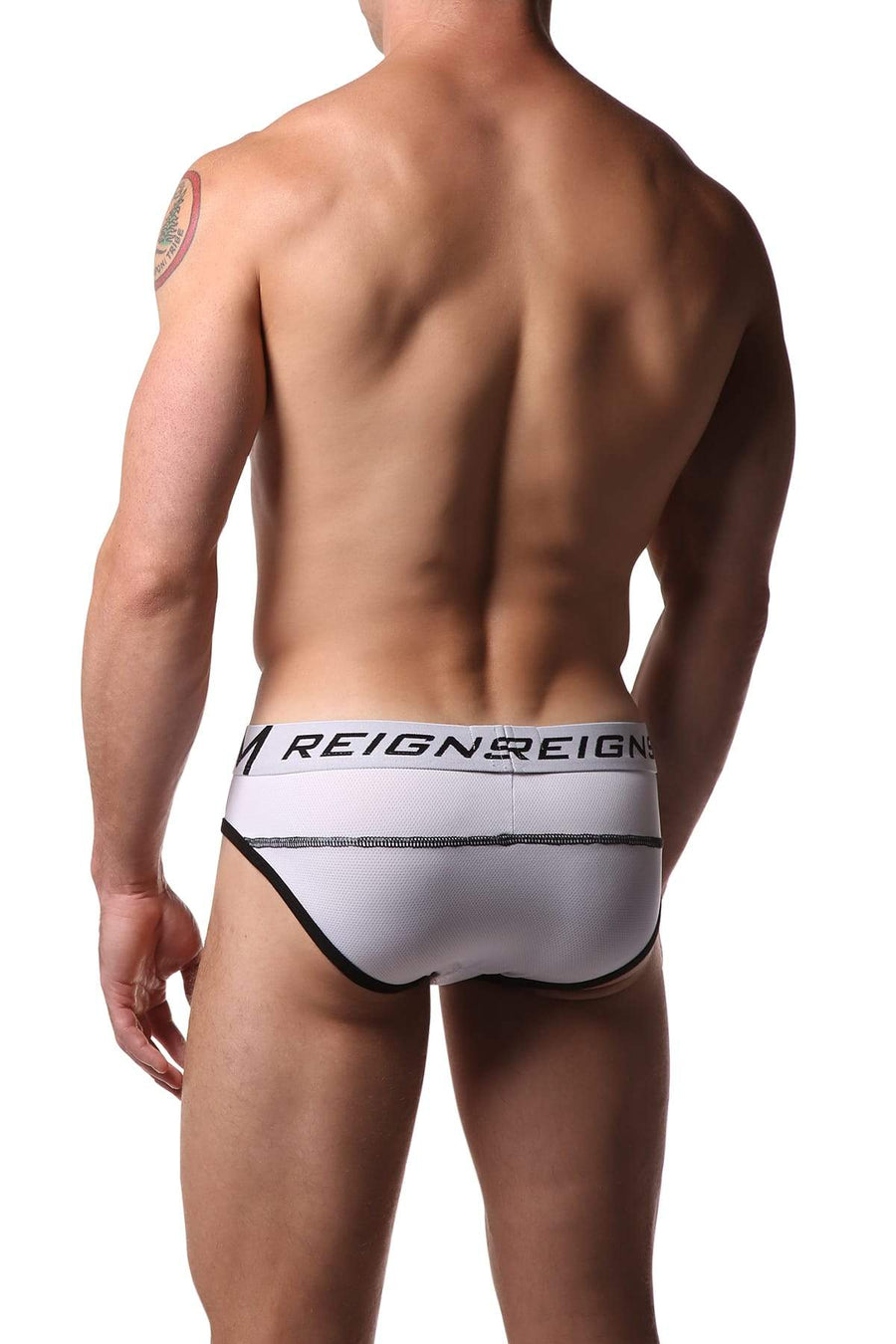 Freedom Reigns White & Black Contrast Brief