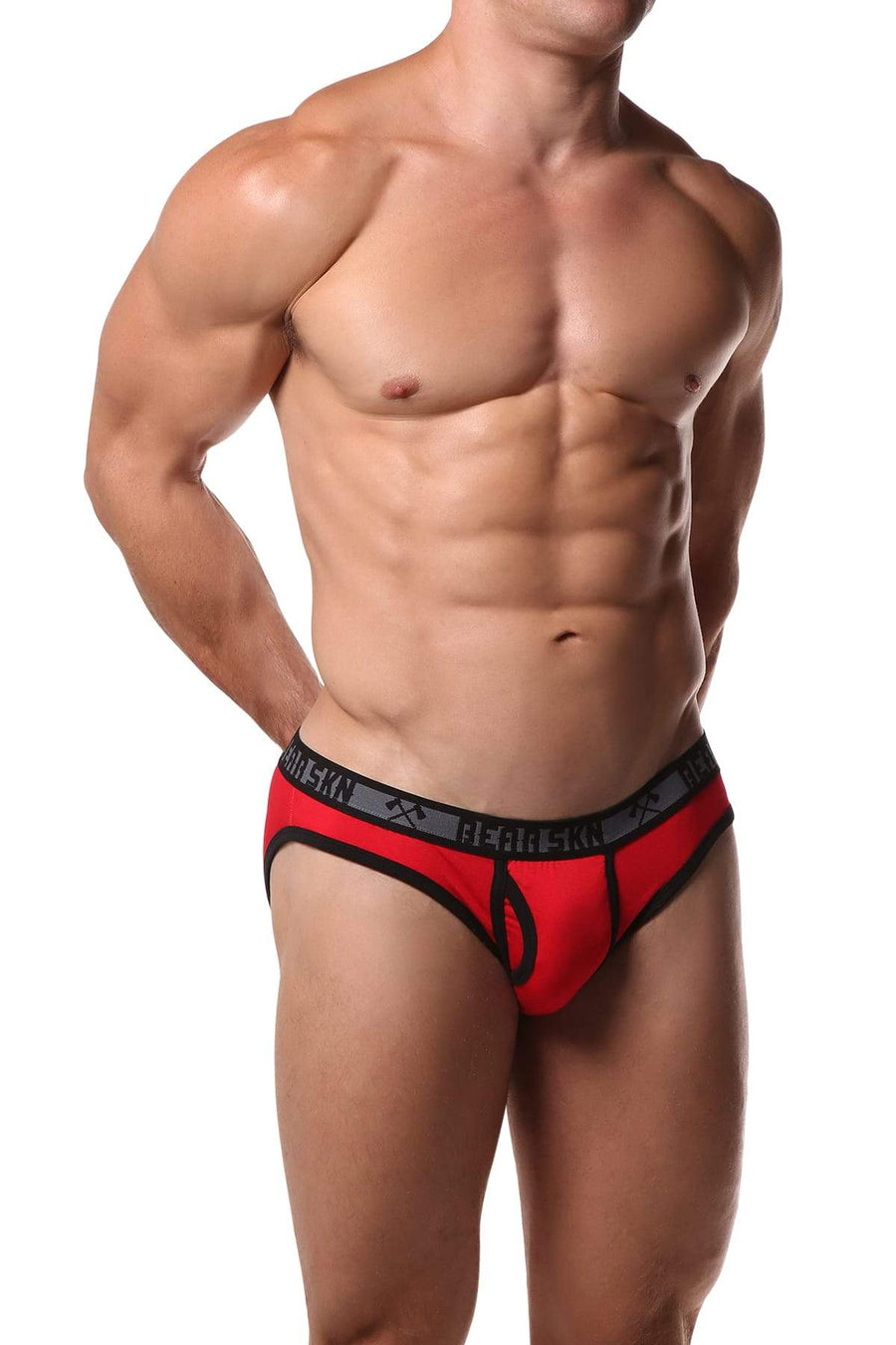 Bear Skn Red Standard Issue Bamboo Brief