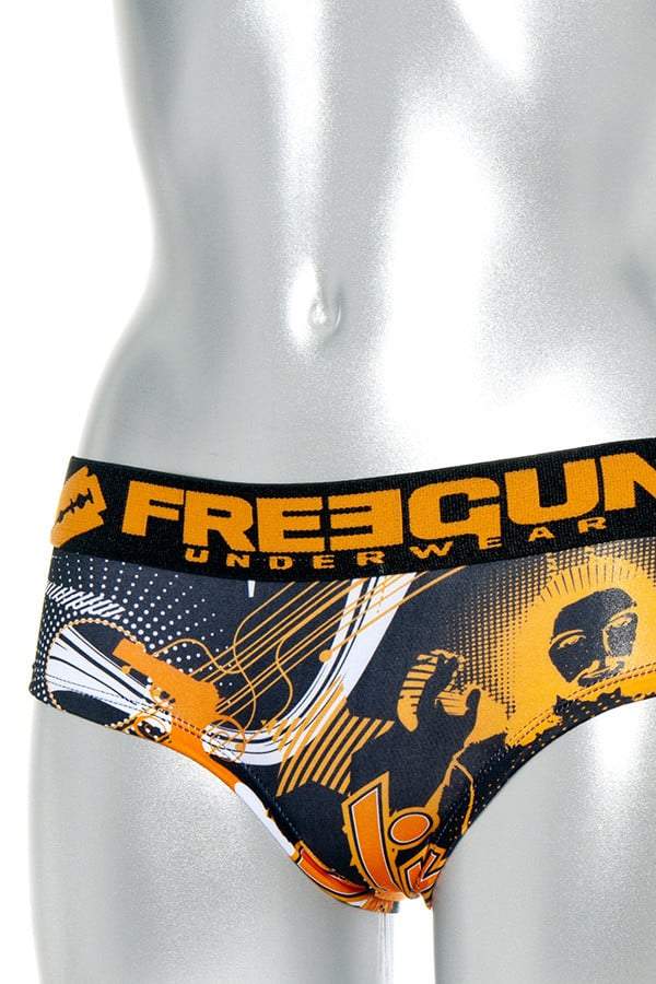 Freegun Orange Skull Brief