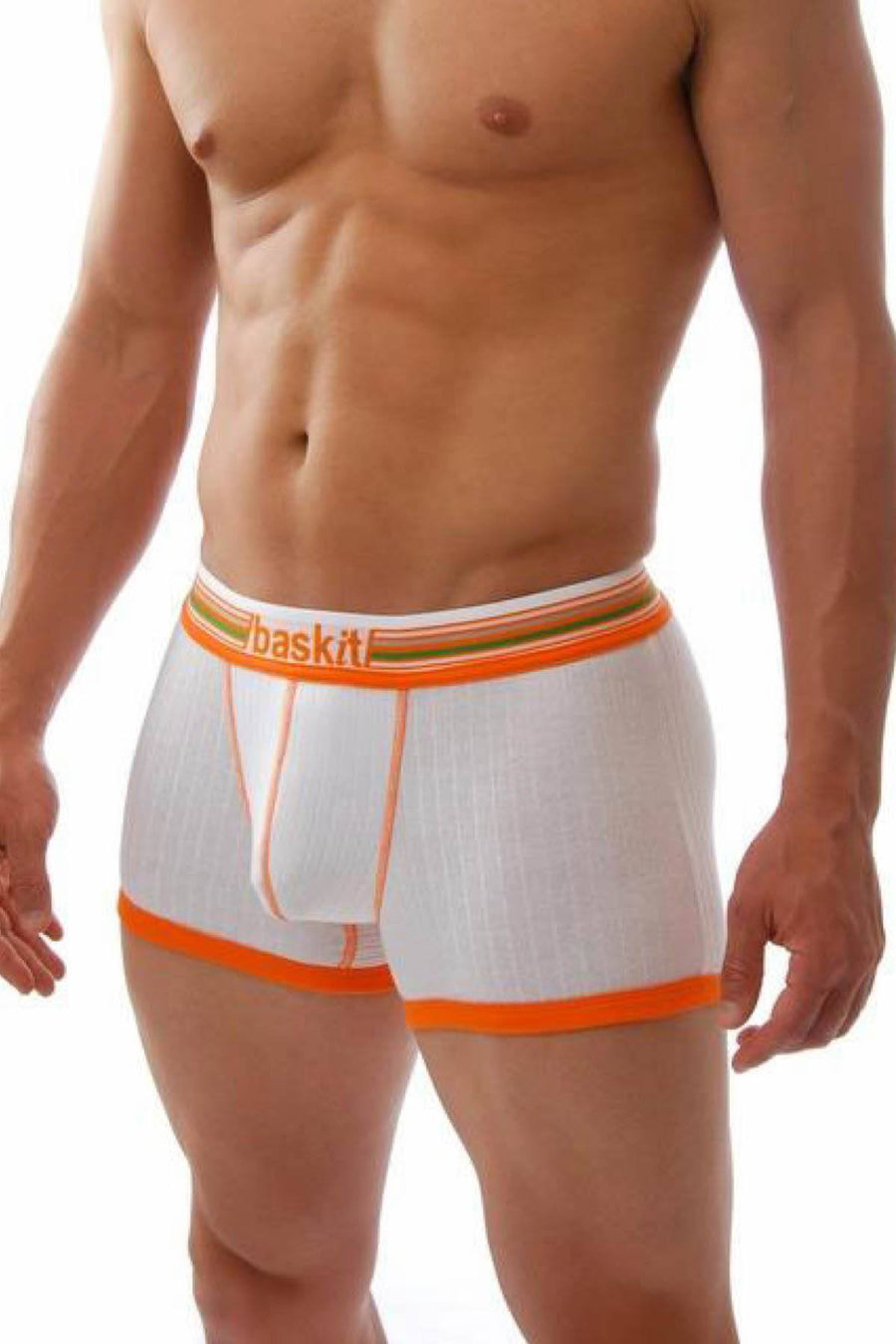 Baskit Blanc-White Ribbed Low-Rise Trunk