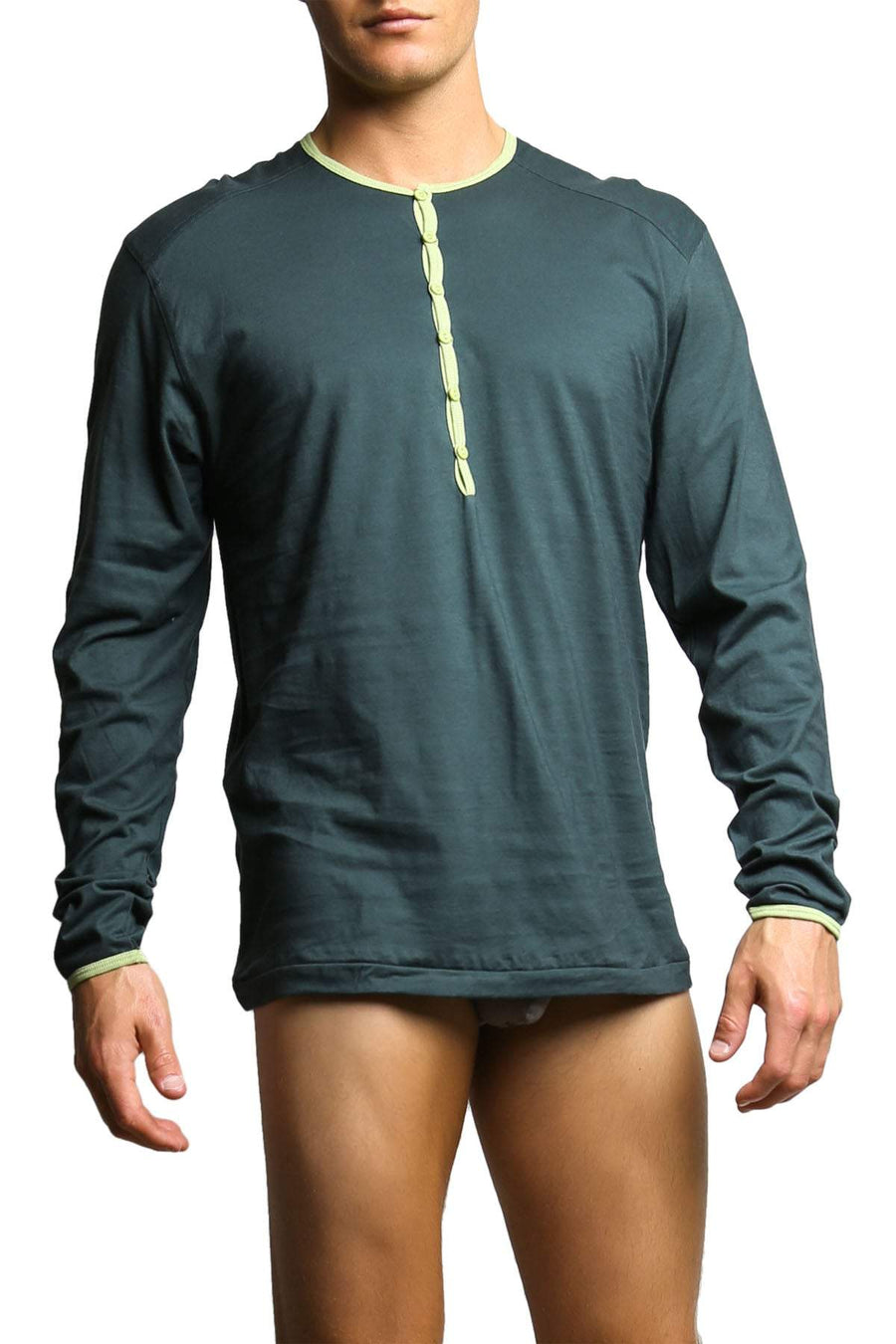 C-IN2 DK Spruce Color Pop Henley