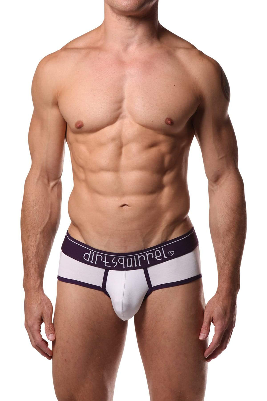 Dirt Squirrel White Contrast Brief