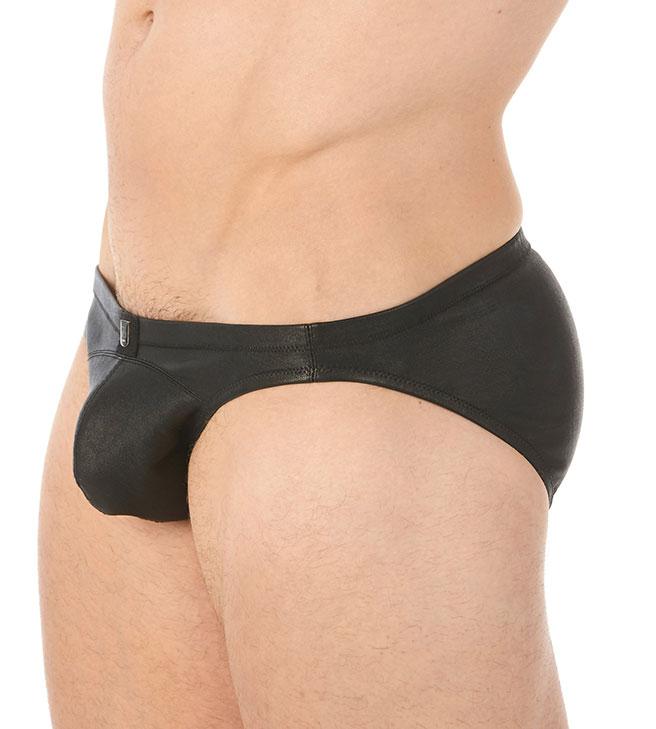 Gregg Homme Black Lambskin Leather Brief