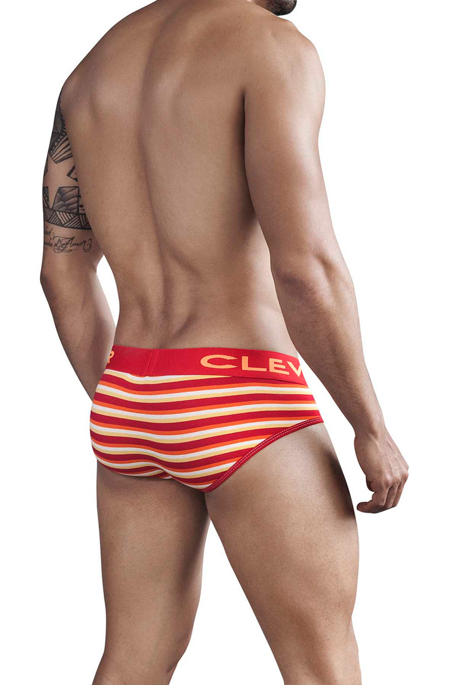 Clever Red Navajo Code Piping Brief