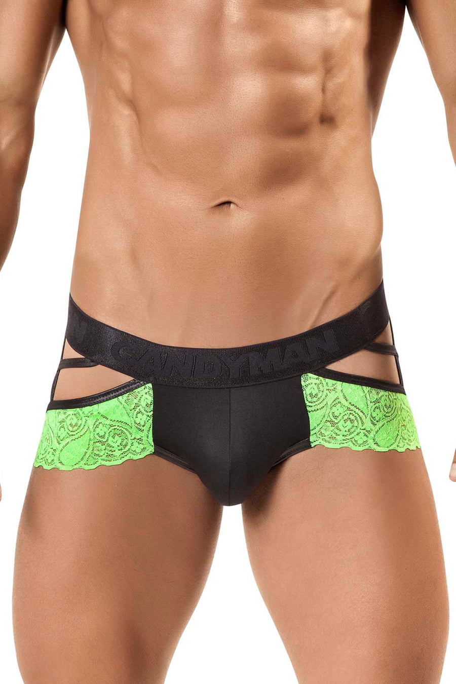 Candyman Green Lace Jock Thong