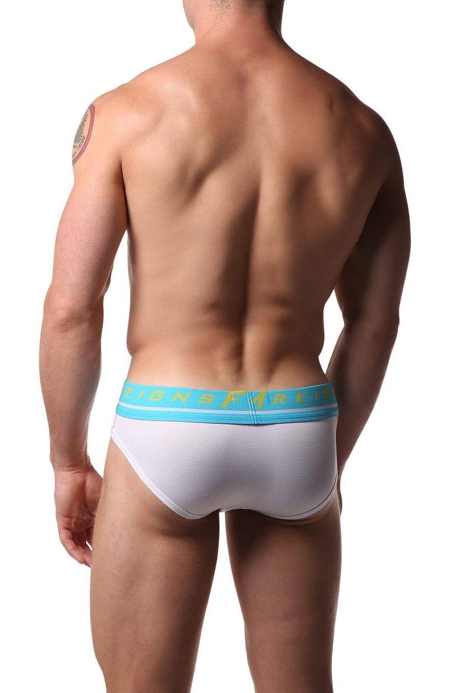 Freedom Reigns White Micro Mesh Brief