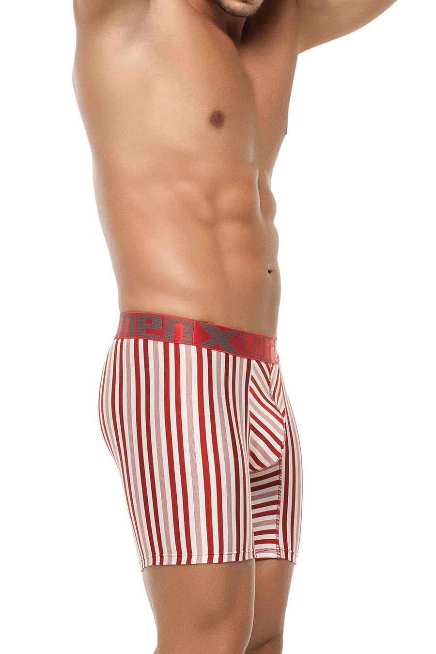 Xtremen Red Classic Stripes Microfiber Boxer Brief