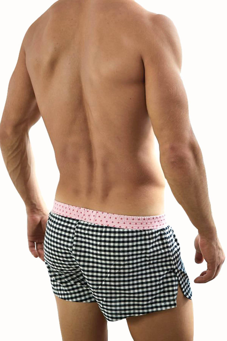Undergear Black/White/Pink Daddy Boxer Short