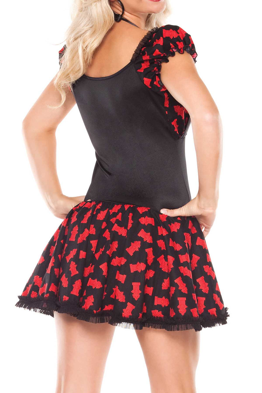 Coquette Black & Red Dog Walker Costume