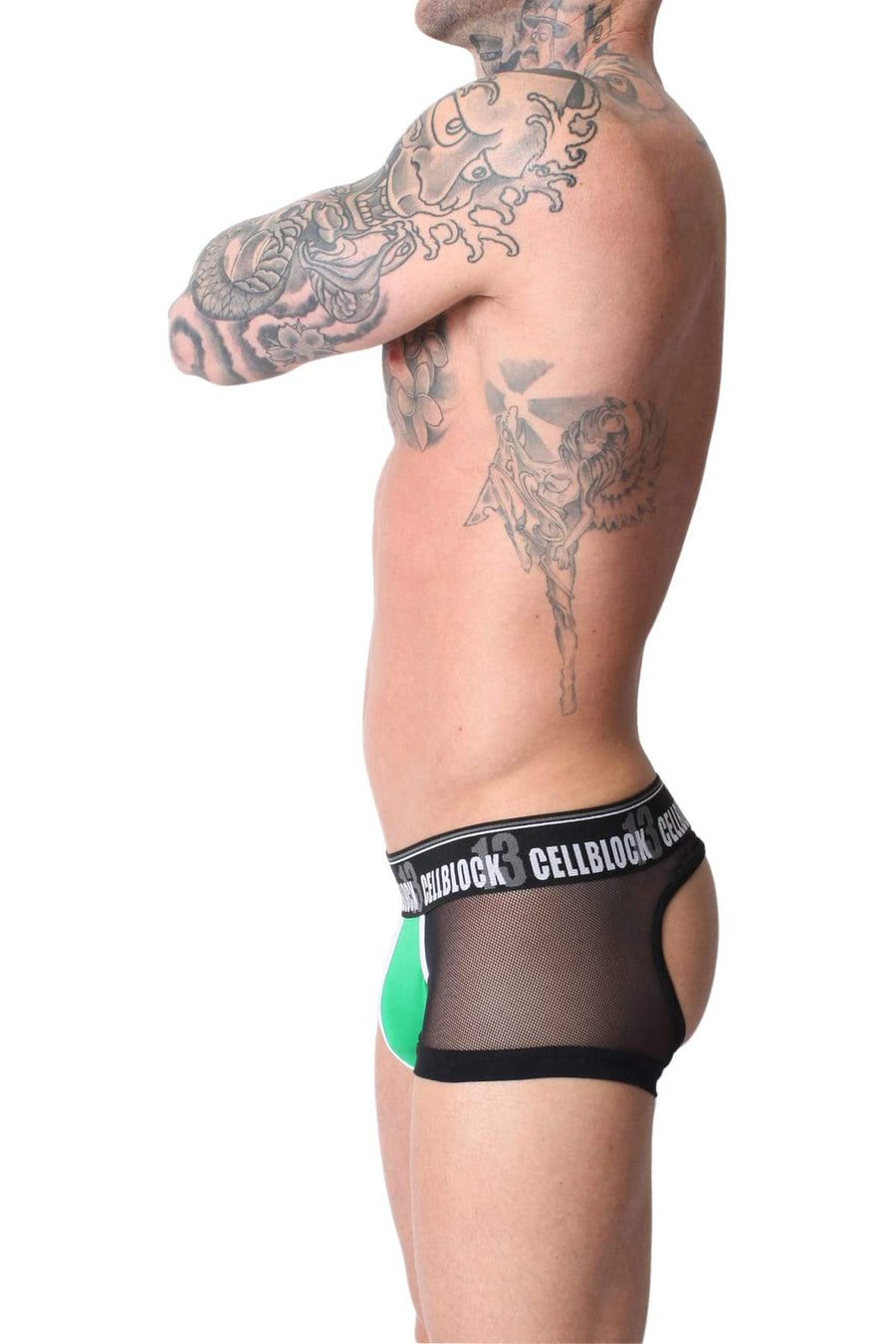 Cell Block 13 Green Dark Room Backless Jock Trunk