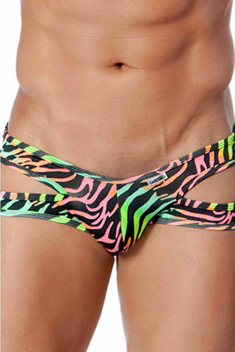 Candyman Neon Zebra Cut-Out Brief