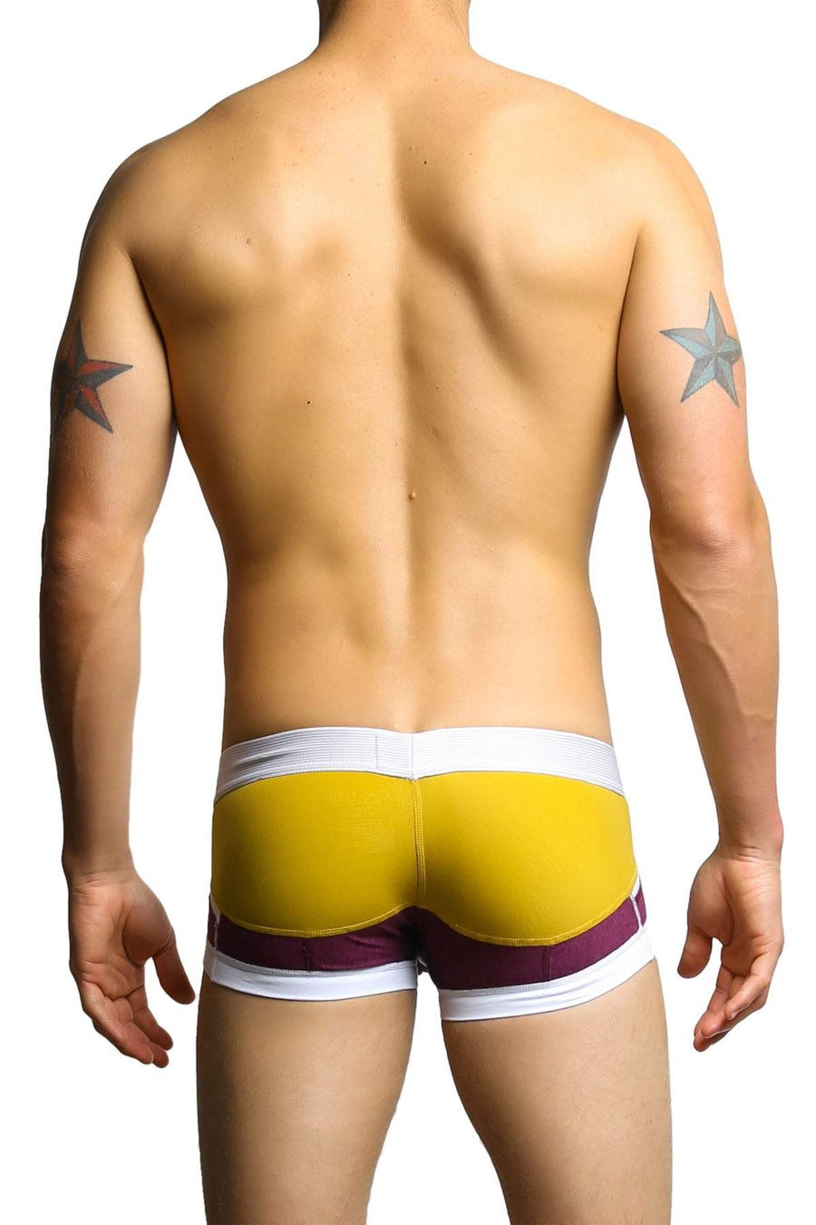 Joe's Jeans Purple & Mustard Boxer Trunk