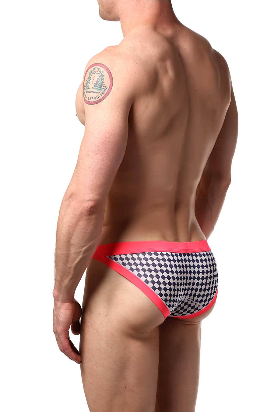 Manview Pink Checkered Mini-Brief