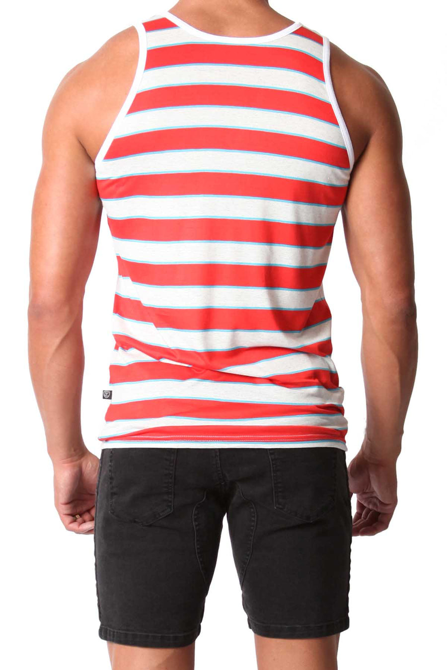 Timoteo Red & White Oceanside Tank