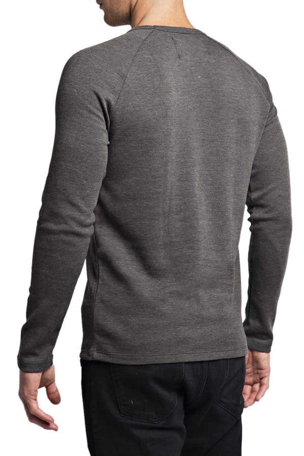 Trend Grey Waffle Henley