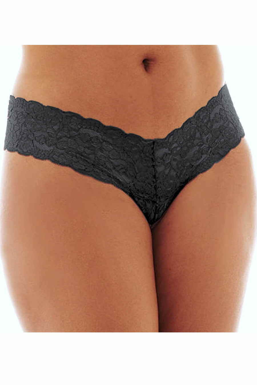 Urban Intimates Black Supreme Lace Thong